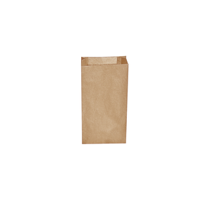 Papierové desiatové vrecko, hnedé, 10+5x22cm