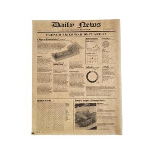 Prírez papierový - Noviny, 33x40cm