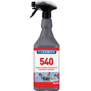 CLEAMEN 540 bezoplachová dezinfekcia povrchov a pokožky