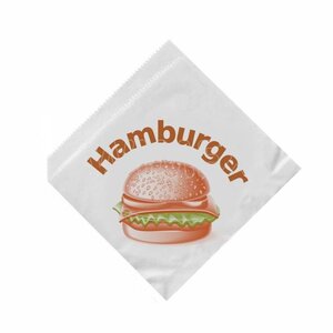 Papierové vrecko na Hamburger, 16x16cm
