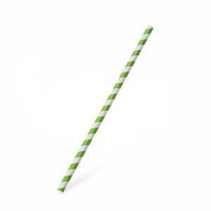 Slamky papierové JUMBO, zelená, 25cm