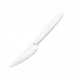 Nôž (PP) znovu použiteľný biely, 18,5cm