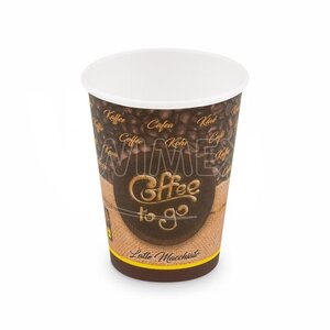 Papierové poháre s potlačou Coffe to go, 420ml