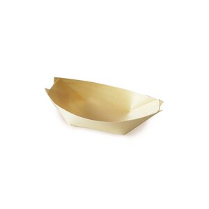 Drevená loďka fingerfood, 9x6cm