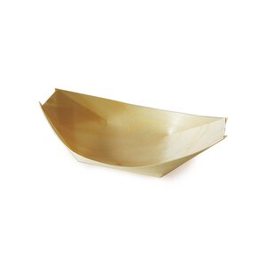 Drevená loďka fingerfood, 13x8cm