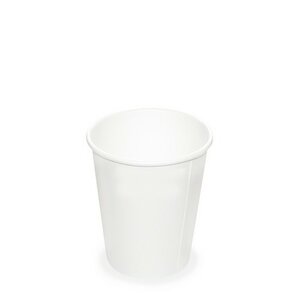 Papierové poháre bez potlače, biele, 280ml